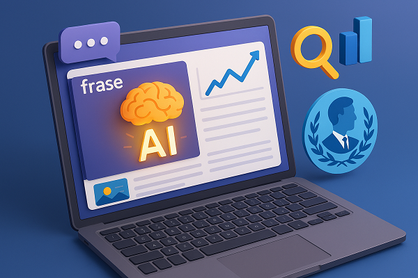 Frase.io AI content assistant for business