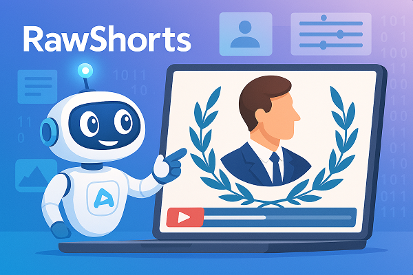 RawShorts AI video creation platform for business