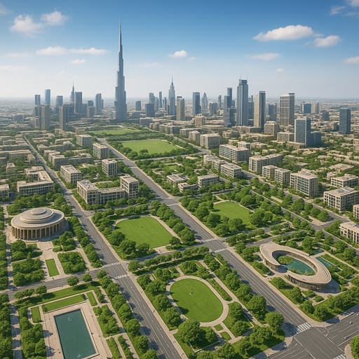 Futuristic Dubai Skyline 3025