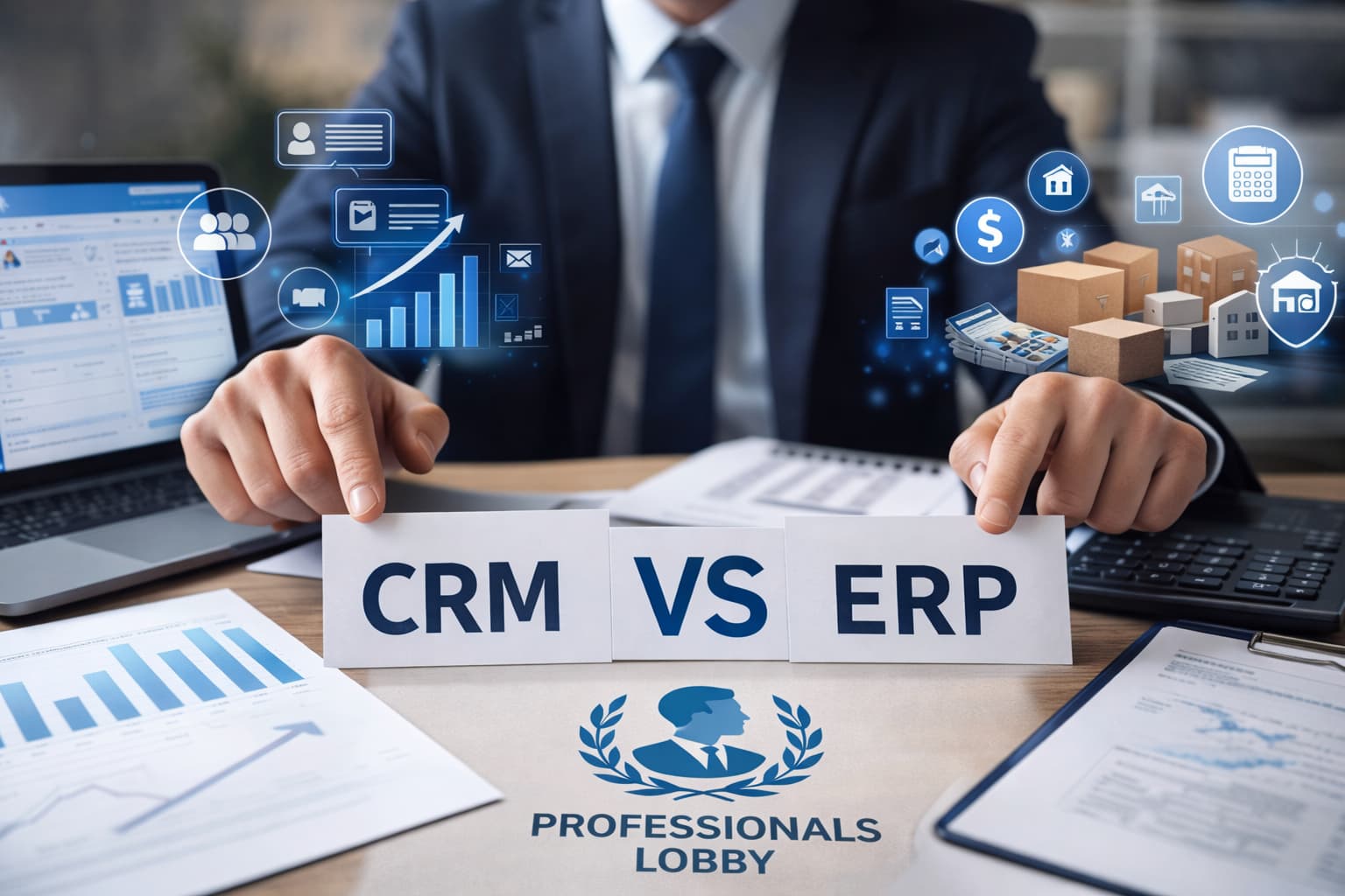 CRM vs ERP comparison AI automation