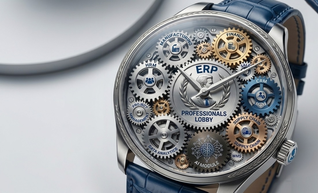 ERP implementation lifecycle with 11 phases and AI-powered advisory by Professionals Lobby