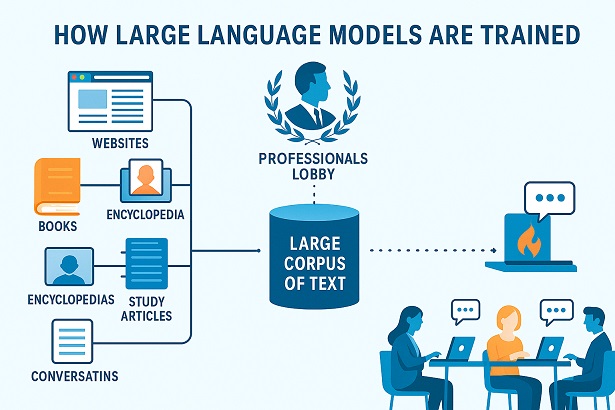 How large language models are trained