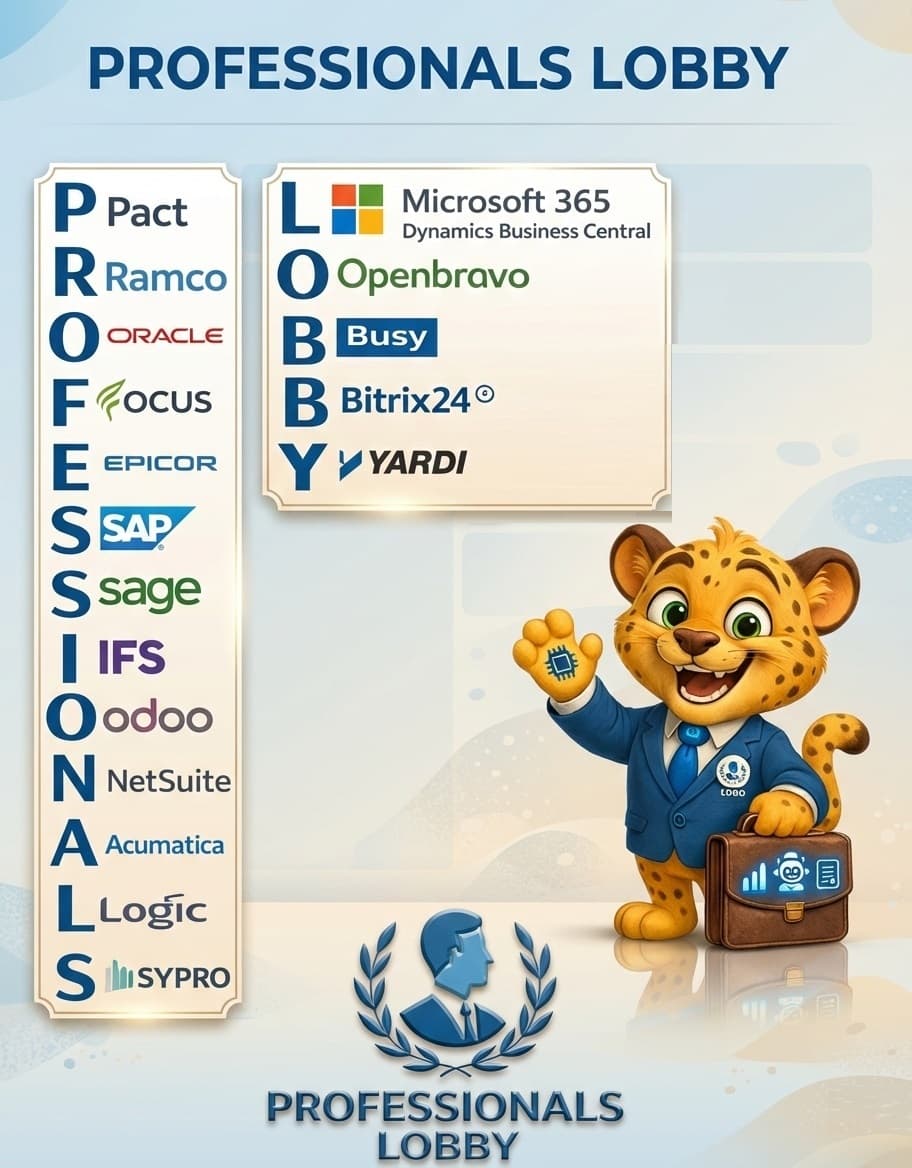 Professionals Lobby ERP Comparison